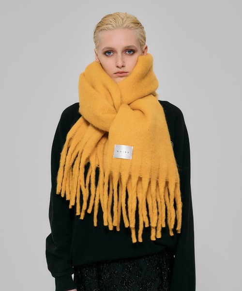 NOISE MAKER(ノイズメーカー)の「ボリュームフリンジブロックチェックマフラー/ボリュームフリンジマフラー(マフラー・レディース・マルチ/ブラック系その他/ピンク系その他/オレンジ系その他/レッド系その他/ベージュ/ブルー系その他/ブルー/グリーン/ピンク/ブラック/ブルー系1/レッド/イエロー/パープル系その他/パープル系その他2/グレー/ベージュ系1/パープル系その他3/ブルー系その他2/イエロー系その他/ピンク系その他2/ピンク系その他3/ブラウン系その他・FREE)」の16枚目の写真