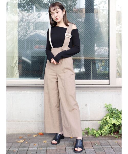 MURUA（ムルーア）の「デコルテオープンニットトップス（ニット/セーター・レディース・アイボリー/ブラック/ベージュ/その他1・FREE）」の17枚目の写真