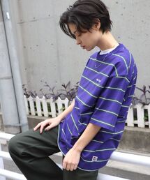 BEN DAVIS | 【BEN DAVIS(ベンデイビス)】MULTI BORDER BIG TEE / マルチ ボーダー ビッグ Tシャツ(Tシャツ/カットソー)