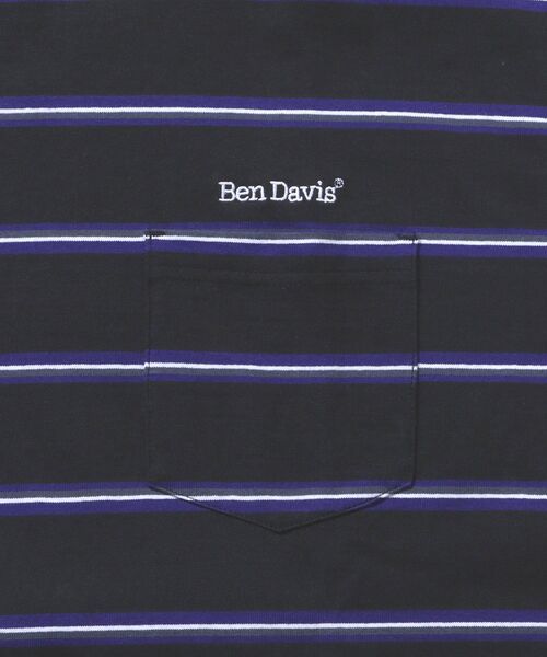 BEN DAVIS（ベンデイビス）の「【BEN DAVIS(ベンデイビス)】MULTI BORDER BIG TEE / マルチ ボーダー ビッグ Tシャツ（Tシャツ/カットソー・メンズ・イエロー/パープル系その他3/チャコール/ダークグリーン・X-LARGE/LARGE/MEDIUM）」の22枚目の写真
