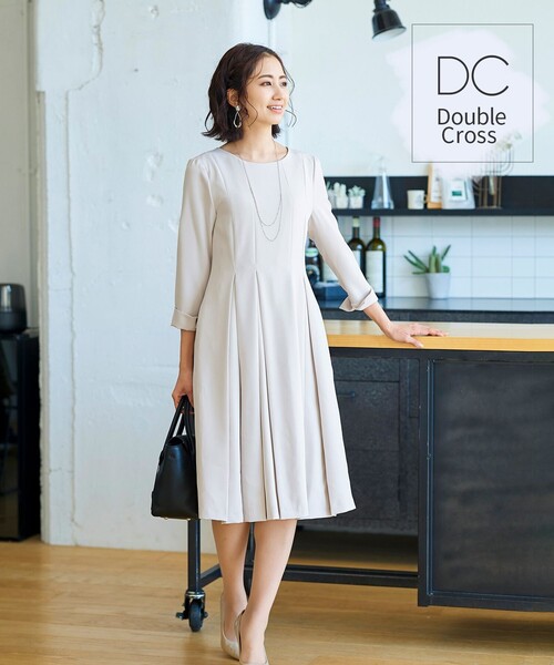 大人上品なダブルクロスラインワンピース ワンピース Tiaclasse ティアクラッセ のファッション通販 Zozotown