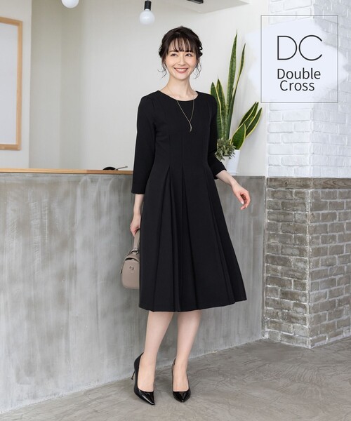 洗える 大人上品なダブルクロスラインワンピース ワンピース Tiaclasse ティアクラッセ のファッション通販 Zozotown