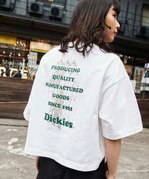 Dickies/ディッキーズ ビックシルエットバックグラフィックプリントコットン半袖Tシャツ