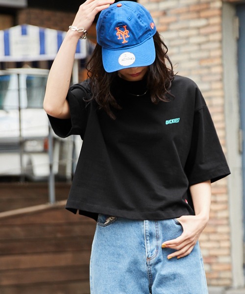 Dickies(ディッキーズ)の「Dickies/ディッキーズ ビックシルエットバックグラフィックプリントコットン半袖Tシャツ(Tシャツ/カットソー・レディース・ホワイト/ブラック/イエロー/オレンジ/ブルー/オートミール・M/L)」の7枚目の写真