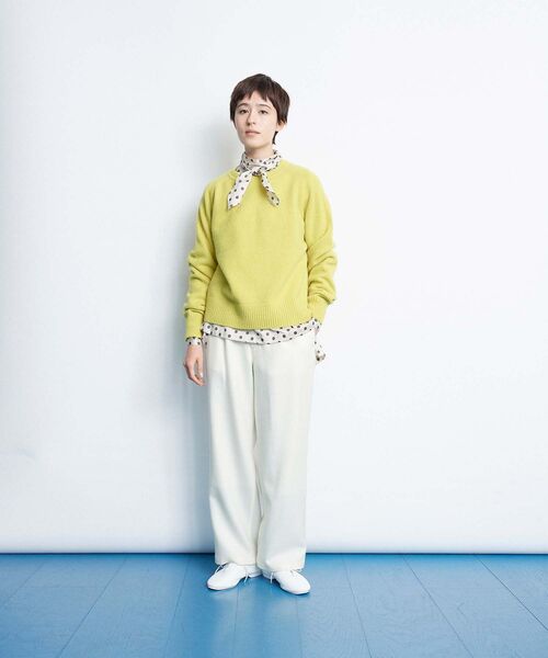 LA MARINE FRANCAISE（マリン フランセーズ）の「起毛ニットプルオーバー（ニット/セーター・レディース・ネイビー/グレー/レッド/イエロー・F）」の3枚目の写真