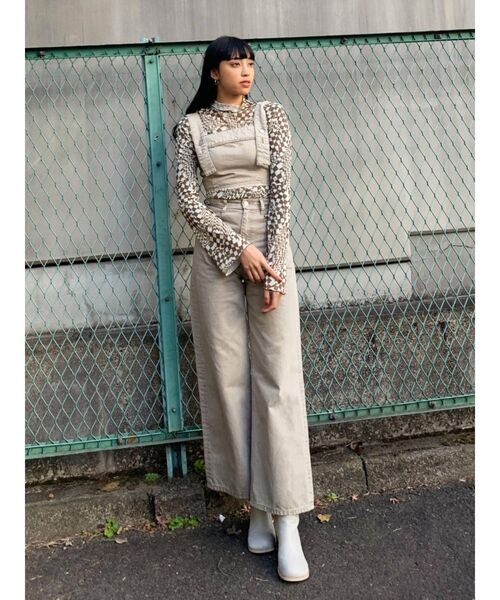 EMODA（エモダ）の「コンパクトデニムビスチェ（ベスト・レディース・ベージュ/インディゴブルー/ブルー・SMALL/MEDIUM）」の20枚目の写真