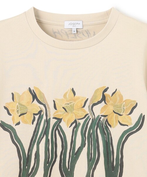 JOSEPH STUDIO(ジョゼフストゥディオ)の「LEE TEE DAFFODILS(Tシャツ/カットソー・レディース・ベージュ系/ホワイト系・LARGE/MEDIUM/SMALL/LL)」の8枚目の写真
