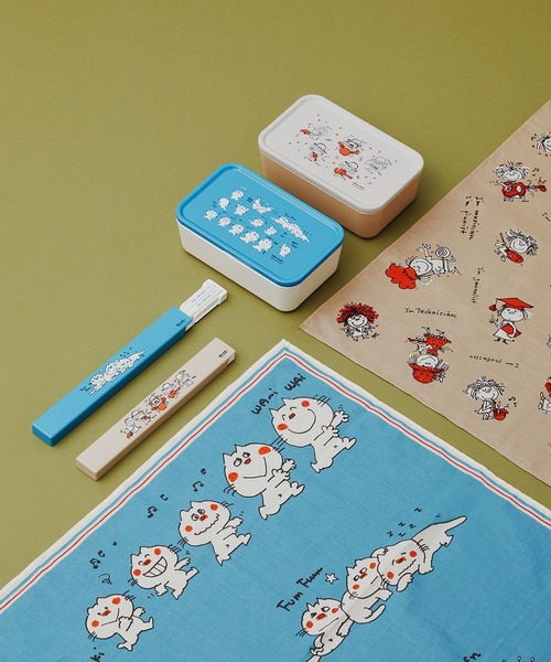 niko and...（ニコアンド）の「【水森亜土】コラボ ランチクロス（ランチョンマット/テーブルウェア・レディース・ベージュ/ブルー・0）」の8枚目の写真