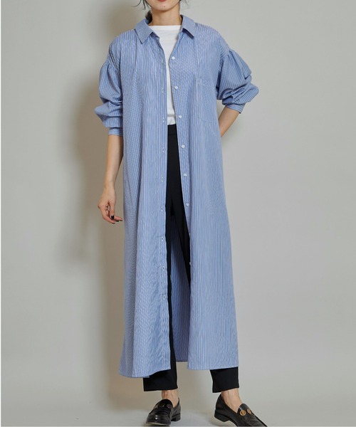 ストライプシャツワンピース シャツワンピース Nostalgia アンドドットノスタルジア のファッション通販 Zozotown
