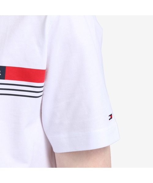 TOMMY HILFIGER（トミーヒルフィガー）の「フロントロゴTシャツ（Tシャツ/カットソー・メンズ・ホワイト/ネイビー/レッド・LARGE/SMALL/X-LARGE/MEDIUM/XX-LARGE）」の11枚目の写真
