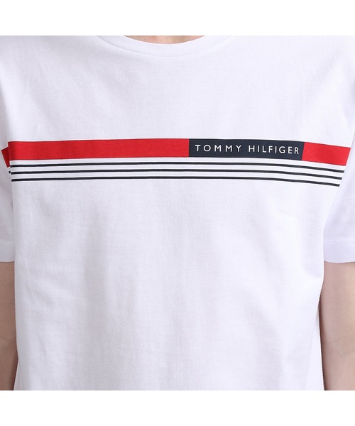 TOMMY HILFIGER（トミーヒルフィガー）の「フロントロゴTシャツ（Tシャツ/カットソー・メンズ・ホワイト/ネイビー/レッド・LARGE/SMALL/X-LARGE/MEDIUM/XX-LARGE）」の10枚目の写真