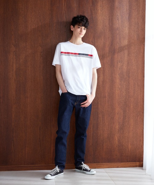 TOMMY HILFIGER（トミーヒルフィガー）の「フロントロゴTシャツ（Tシャツ/カットソー・メンズ・ホワイト/ネイビー/レッド・LARGE/SMALL/X-LARGE/MEDIUM/XX-LARGE）」の21枚目の写真
