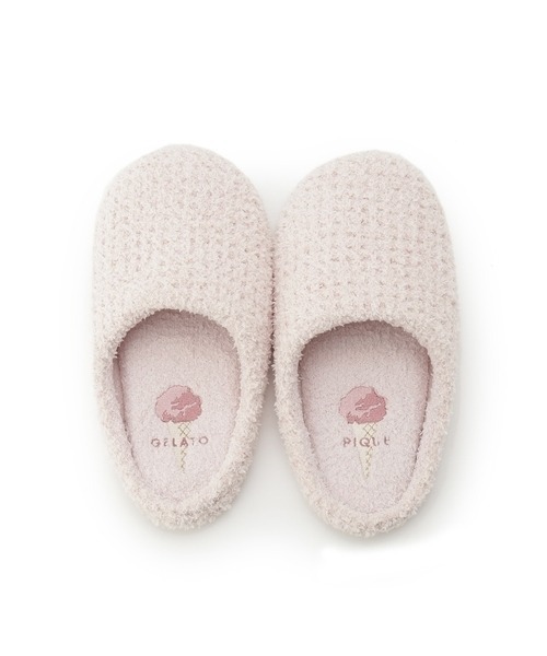 gelato pique（ジェラートピケ）の「ベビモコアイス刺繍ルームシューズ  