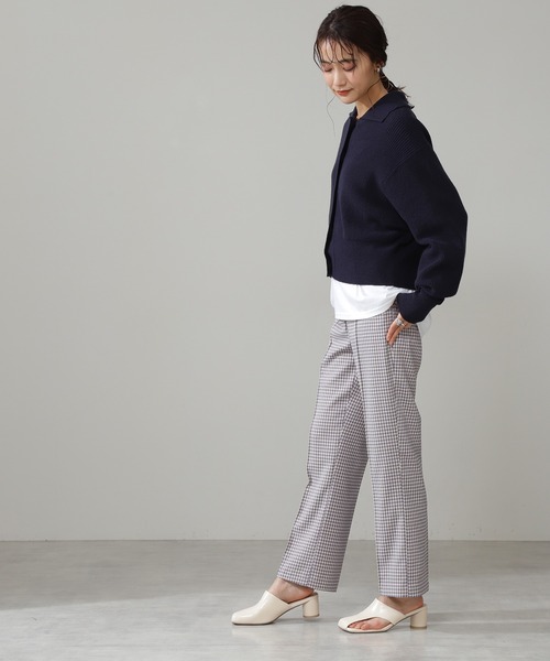 N.（N. Natural Beauty Basic）（エヌエヌナチュラルビューティーベーシック）の「◆ギンガムチェックパンツ（その他パンツ・レディース・ブルー/ライラック・MEDIUM）」の12枚目の写真