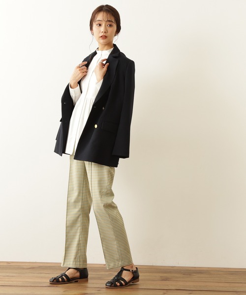 N.（N. Natural Beauty Basic）（エヌエヌナチュラルビューティーベーシック）の「◆ギンガムチェックパンツ（その他パンツ・レディース・ブルー/ライラック・MEDIUM）」の7枚目の写真