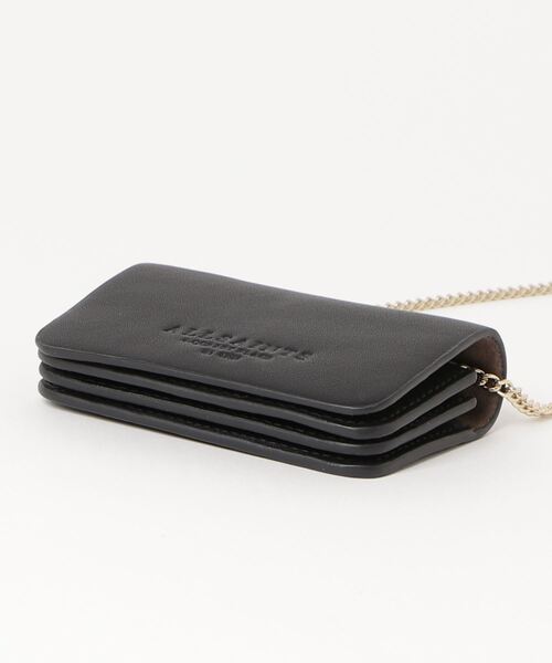 ALLSAINTS（オールセインツ）の「HONORE LEATHER CARDHOLDER | HONORE レザー カードホルダー（カードケース・レディース・ブラック・ONE SIZE）」の10枚目の写真