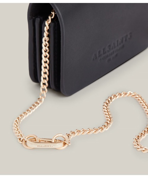 ALLSAINTS（オールセインツ）の「HONORE LEATHER CARDHOLDER | HONORE レザー カードホルダー（カードケース・レディース・ブラック・ONE SIZE）」の4枚目の写真