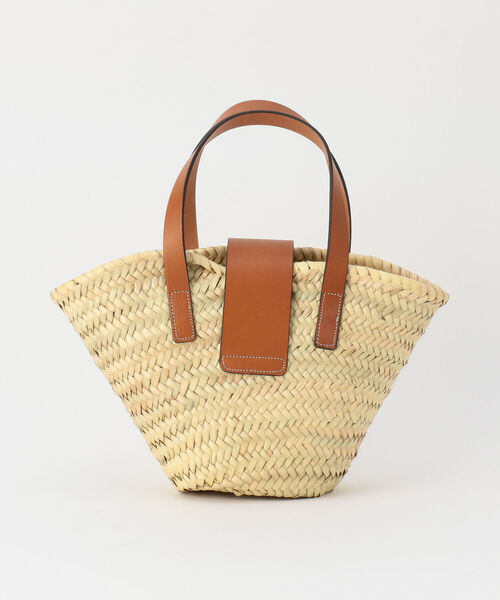 Bertini（ヴェルティニ）の「【BERTINI/ ベルティニ】フラップカゴトートバッグ（かごバッグ・レディース・ブラック/キャメル・FREE）」の4枚目の写真