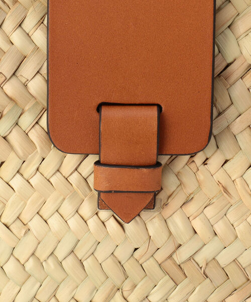 Bertini（ヴェルティニ）の「【BERTINI/ ベルティニ】フラップカゴトートバッグ（かごバッグ・レディース・ブラック/キャメル・FREE）」の5枚目の写真