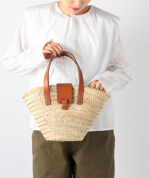 Bertini（ヴェルティニ）の「【BERTINI/ ベルティニ】フラップカゴトートバッグ（かごバッグ・レディース・ブラック/キャメル・FREE）」の14枚目の写真