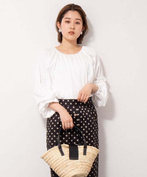 Bertini（ヴェルティニ）の「【BERTINI/ ベルティニ】フラップカゴトートバッグ（かごバッグ・レディース・ブラック/キャメル・FREE）」の11枚目の写真