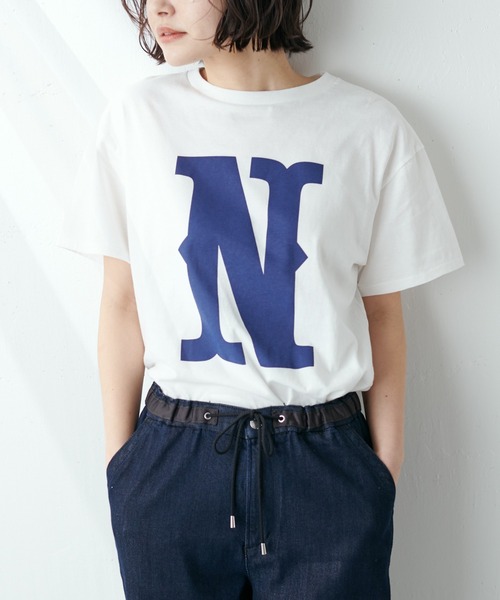 MASTER&Co（マスターアンドコー）の「MASTER&Co./マスターアンドコー ロゴTシャツ（Tシャツ/カットソー・レディース・ネイビー/レッド/グリーン・FREE）」の2枚目の写真