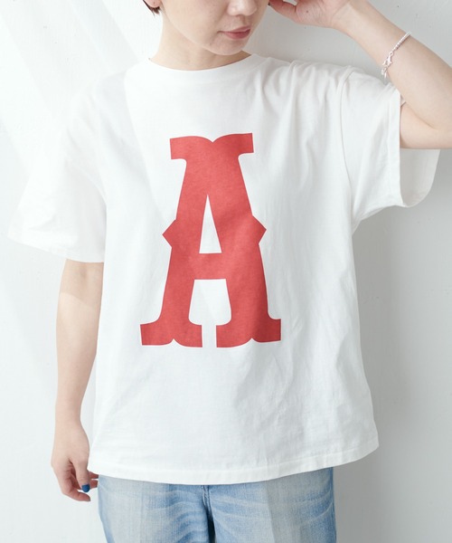 MASTER&Co（マスターアンドコー）の「MASTER&Co./マスターアンドコー ロゴTシャツ（Tシャツ/カットソー・レディース・ネイビー/レッド/グリーン・FREE）」の13枚目の写真