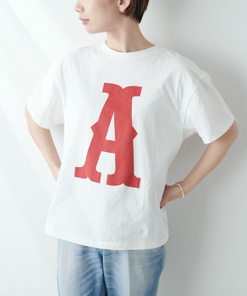 MASTER&Co（マスターアンドコー）の「MASTER&Co./マスターアンドコー ロゴTシャツ（Tシャツ/カットソー・レディース・ネイビー/レッド/グリーン・FREE）」の14枚目の写真