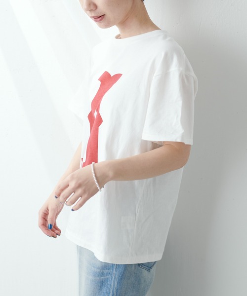 MASTER&Co（マスターアンドコー）の「MASTER&Co./マスターアンドコー ロゴTシャツ（Tシャツ/カットソー・レディース・ネイビー/レッド/グリーン・FREE）」の15枚目の写真