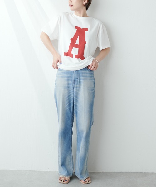 MASTER&Co（マスターアンドコー）の「MASTER&Co./マスターアンドコー ロゴTシャツ（Tシャツ/カットソー・レディース・ネイビー/レッド/グリーン・FREE）」の8枚目の写真