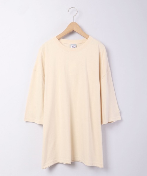 JEMORGAN(ジェーイーモーガン)の「JEMORGAN 天竺袖ワッペン付き半袖ビッグT(Tシャツ/カットソー・メンズ・ベージュ/ピンク/ネイビー/オフホワイト/ライトグレー/グリーン/ブラック/シルバーグレー/サーモンピンク/ベージュ系その他/カーキ・L/M/XL)」の19枚目の写真