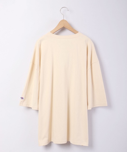 JEMORGAN(ジェーイーモーガン)の「JEMORGAN 天竺袖ワッペン付き半袖ビッグT(Tシャツ/カットソー・メンズ・ベージュ/ピンク/ネイビー/オフホワイト/ライトグレー/グリーン/ブラック/シルバーグレー/サーモンピンク/ベージュ系その他/カーキ・L/M/XL)」の20枚目の写真
