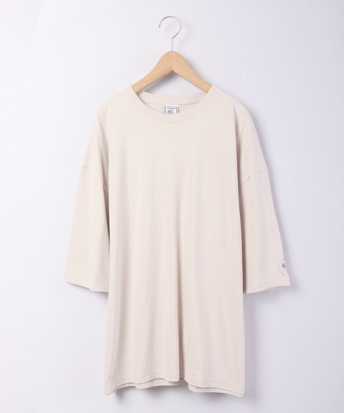 JEMORGAN(ジェーイーモーガン)の「JEMORGAN 天竺袖ワッペン付き半袖ビッグT(Tシャツ/カットソー・メンズ・ベージュ/ピンク/ネイビー/オフホワイト/ライトグレー/グリーン/ブラック/シルバーグレー/サーモンピンク/ベージュ系その他/カーキ・L/M/XL)」の17枚目の写真
