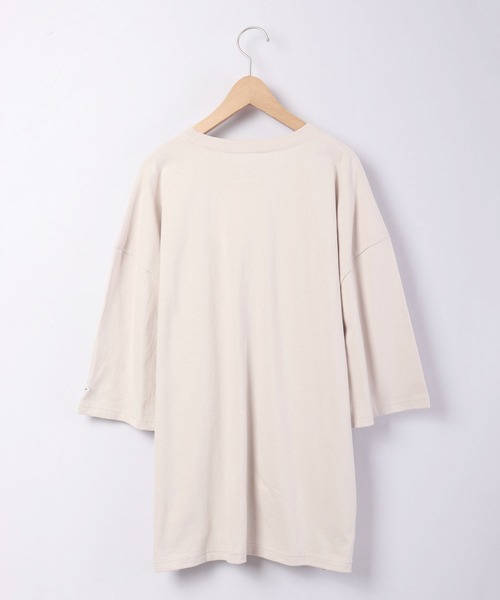 JEMORGAN(ジェーイーモーガン)の「JEMORGAN 天竺袖ワッペン付き半袖ビッグT(Tシャツ/カットソー・メンズ・ベージュ/ピンク/ネイビー/オフホワイト/ライトグレー/グリーン/ブラック/シルバーグレー/サーモンピンク/ベージュ系その他/カーキ・L/M/XL)」の18枚目の写真