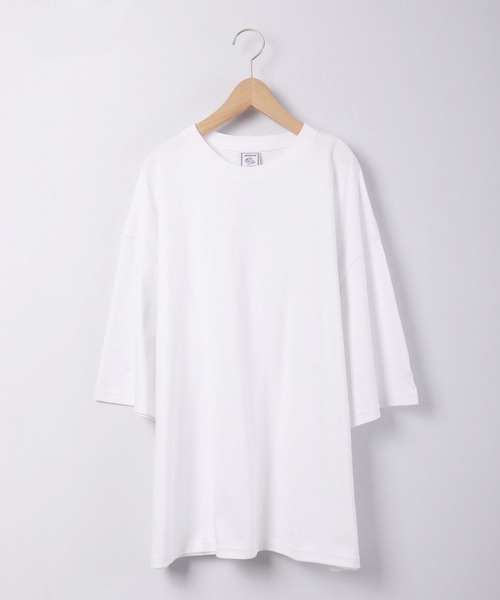 JEMORGAN(ジェーイーモーガン)の「JEMORGAN 天竺袖ワッペン付き半袖ビッグT(Tシャツ/カットソー・メンズ・ベージュ/ピンク/ネイビー/オフホワイト/ライトグレー/グリーン/ブラック/シルバーグレー/サーモンピンク/ベージュ系その他/カーキ・L/M/XL)」の13枚目の写真