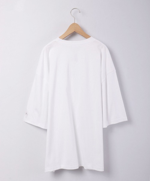 JEMORGAN(ジェーイーモーガン)の「JEMORGAN 天竺袖ワッペン付き半袖ビッグT(Tシャツ/カットソー・メンズ・ベージュ/ピンク/ネイビー/オフホワイト/ライトグレー/グリーン/ブラック/シルバーグレー/サーモンピンク/ベージュ系その他/カーキ・L/M/XL)」の14枚目の写真