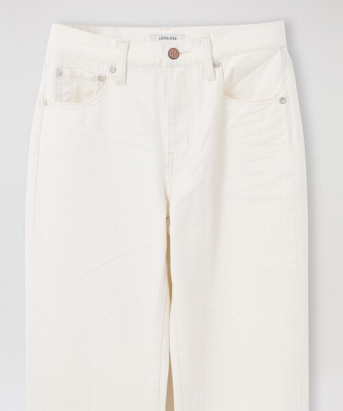 LOVELESS（ラブレス）の「Wheir ホワイト ワイドデニム（その他パンツ・レディース・オフホワイト・34/36）」の3枚目の写真