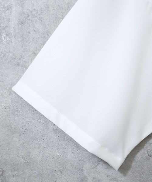 Anytime Songs（エニータイムソングス）の「ポリストレッチ ドロップショルダービッグSSシャツ（シャツ/ブラウス・メンズ・イエロー/チャコール/ホワイト/サックスブルー/グリーン/パープル/ブラック/ネイビー・LARGE/X-LARGE/MEDIUM）」の14枚目の写真