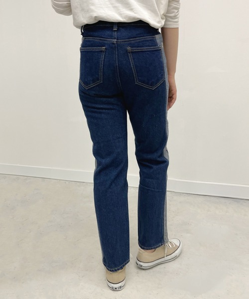 StyleSea(スタイルシー)の「サイドエクスチェンジデニム(デニムパンツ・レディース・ブルー・24inch/25inch/23inch)」の14枚目の写真
