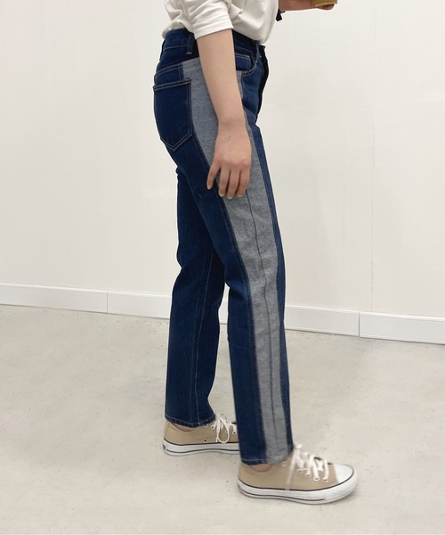 StyleSea(スタイルシー)の「サイドエクスチェンジデニム(デニムパンツ・レディース・ブルー・24inch/25inch/23inch)」の13枚目の写真