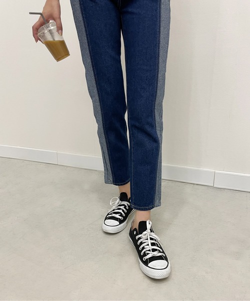 StyleSea(スタイルシー)の「サイドエクスチェンジデニム(デニムパンツ・レディース・ブルー・24inch/25inch/23inch)」の9枚目の写真