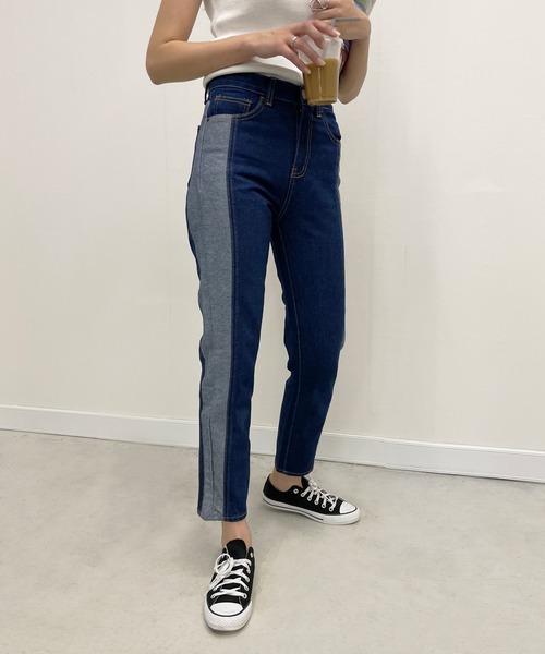 StyleSea(スタイルシー)の「サイドエクスチェンジデニム(デニムパンツ・レディース・ブルー・24inch/25inch/23inch)」の21枚目の写真