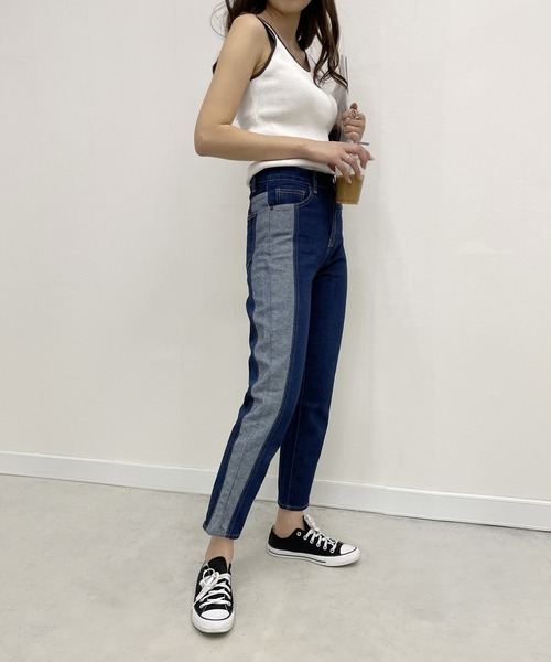 StyleSea(スタイルシー)の「サイドエクスチェンジデニム(デニムパンツ・レディース・ブルー・24inch/25inch/23inch)」の18枚目の写真