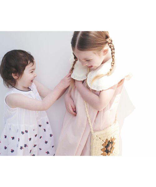 B:MING by BEAMS（ビーミングバイビームス）の「B:MING by BEAMS / 布帛衿 ノースリーブ プルオーバー カットソー（80~140cm）<br>（Tシャツ/カットソー・キッズ・ブラック/グリーン系その他/ホワイト系その他5・90/100/110/120/80/130/140）」の16枚目の写真