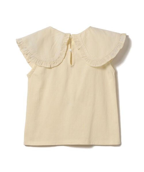 B:MING by BEAMS（ビーミングバイビームス）の「B:MING by BEAMS / 布帛衿 ノースリーブ プルオーバー カットソー（80~140cm）<br>（Tシャツ/カットソー・キッズ・ブラック/グリーン系その他/ホワイト系その他5・90/100/110/120/80/130/140）」の22枚目の写真