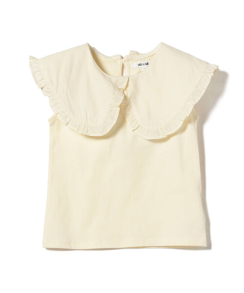 B:MING by BEAMS（ビーミングバイビームス）の「B:MING by BEAMS / 布帛衿 ノースリーブ プルオーバー カットソー（80~140cm）<br>（Tシャツ/カットソー・キッズ・ブラック/グリーン系その他/ホワイト系その他5・90/100/110/120/80/130/140）」の8枚目の写真