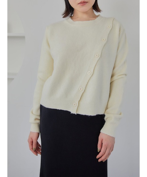 Ayla（アイラ）の「button knit（ポロシャツ・レディース・レッド/クリーム・FREE）」の9枚目の写真