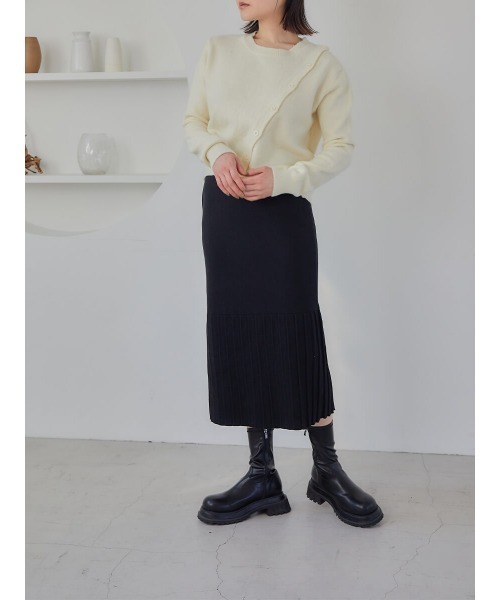 Ayla（アイラ）の「button knit（ポロシャツ・レディース・レッド/クリーム・FREE）」の7枚目の写真