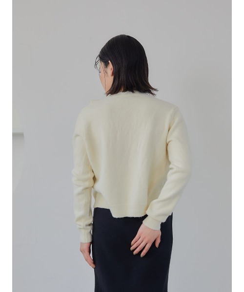 Ayla（アイラ）の「button knit（ポロシャツ・レディース・レッド/クリーム・FREE）」の3枚目の写真