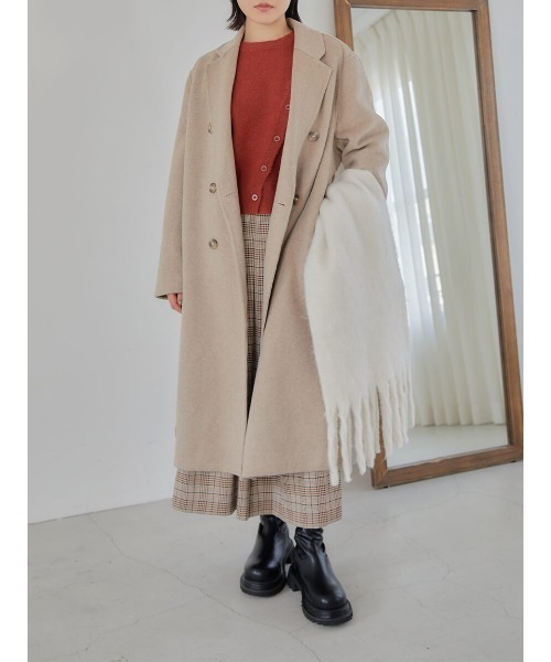 Ayla（アイラ）の「button knit（ポロシャツ・レディース・レッド/クリーム・FREE）」の11枚目の写真